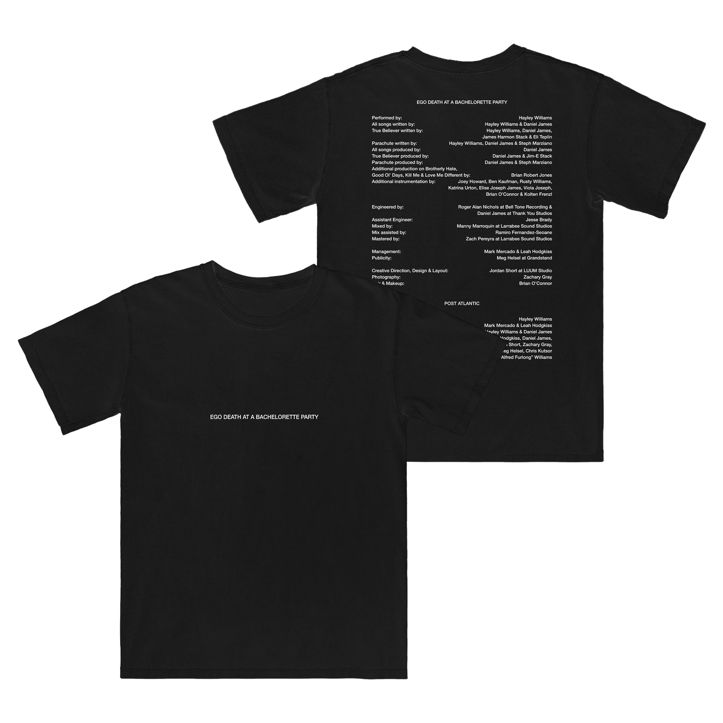 Credits Black Tee