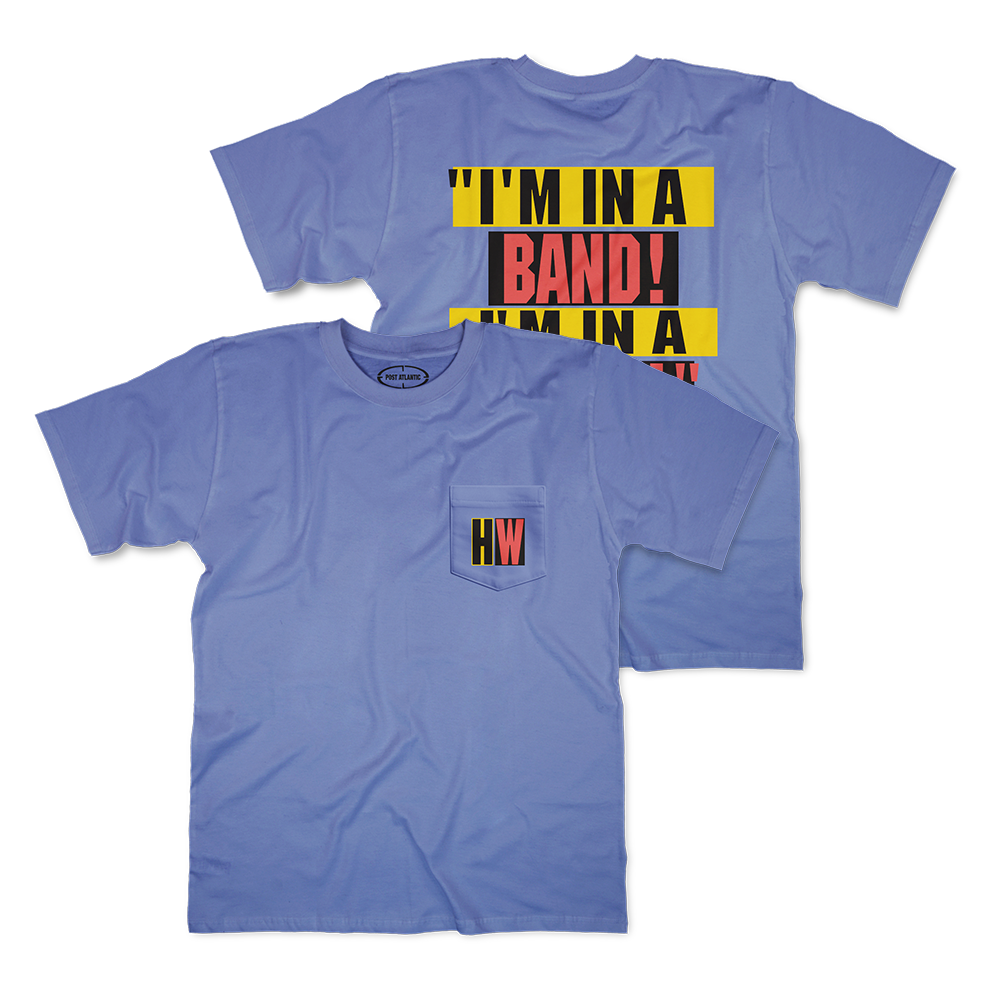 I'M IN A BAND! Periwinkle Pocket Tee